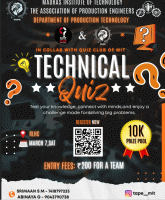 EXPRO ’26 – TECHNICAL QUIZ Technical Quiz Poster